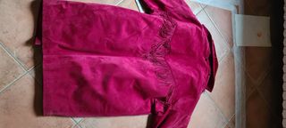 Gianni Versace vintage montone in pelle e frange