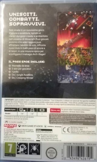 Juego nintendo switch MINECRAFT DUNGEONS HERO ED.