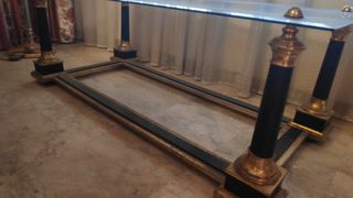 Mesa de centro de cristal