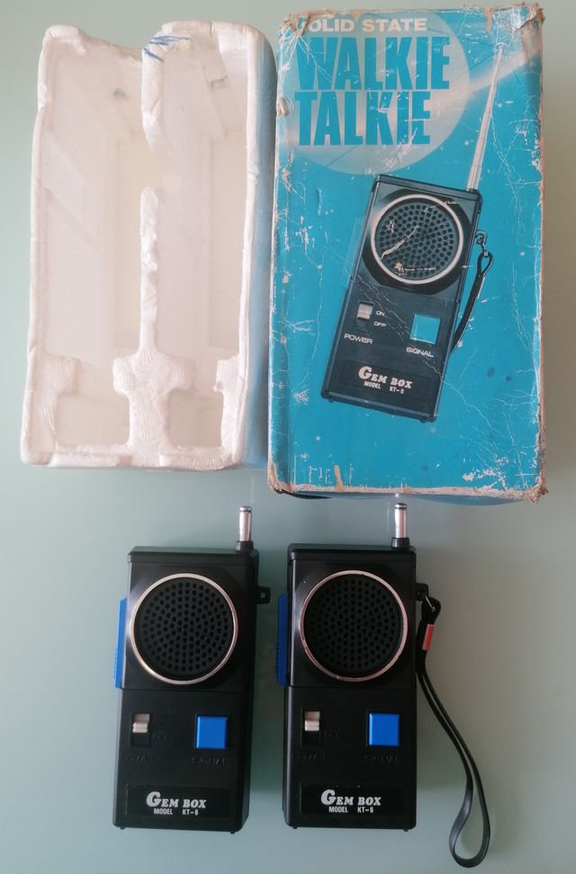 walkie talkie antiguo gem box kt-6