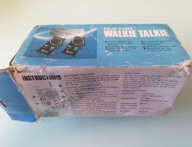 walkie talkie antiguo gem box kt-6