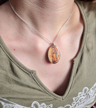collar con Colgante Virgen de Guadalupe