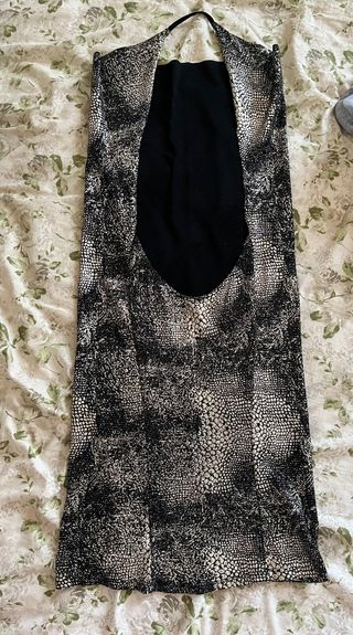 Vestito da sera nero e argento