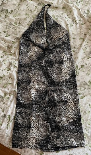 Vestito da sera nero e argento