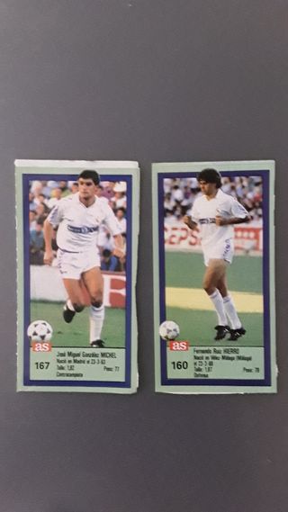 CROMOS  REAL MADRID. AS LIGA 89-90. SIN PEGAR