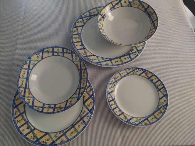 vajilla porcelana 17 piezas