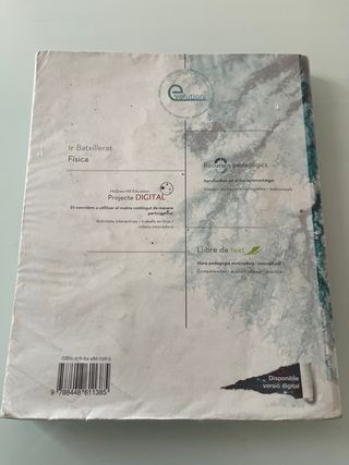 Física 1r Batxillerat isbn: 978-84-486-1138-5