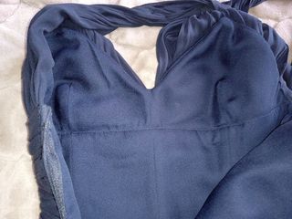 Vestido maxi largo de fiesta azul marino de Sfera