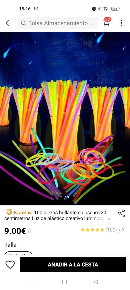 varitas fluorescentes