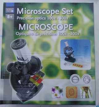 Juego de microscopio lentes de precisión 100x 300x