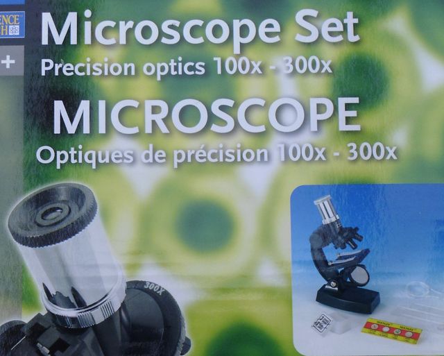 Juego de microscopio lentes de precisión 100x 300x