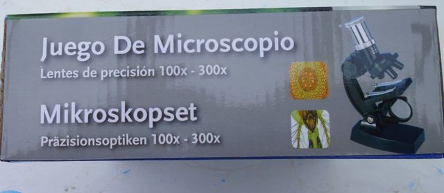 Juego de microscopio lentes de precisión 100x 300x