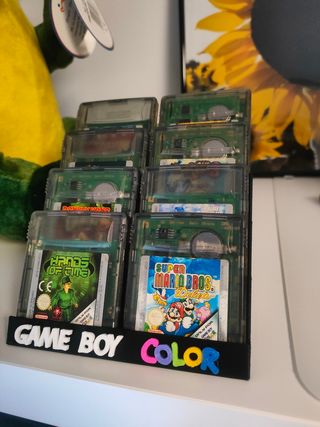Nintendo Game boy color soporte 8 juegos 3D stand 