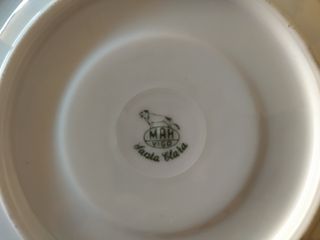 Juego de Consomé  de porcelana Santa Clara 