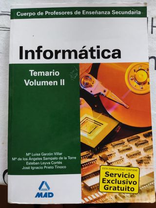 Temario oposiciones secundaria FP informática 507