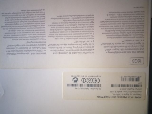 iPad,con caja y cargador