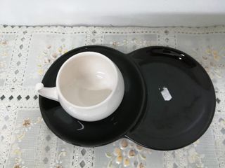 Taza con plato biplaza