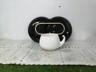 Taza con plato biplaza