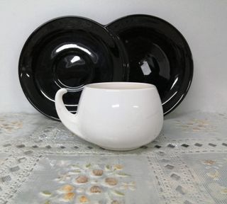 Taza con plato biplaza