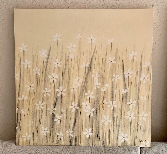 Dos cuadros iguales de 90x90 de Ikea.