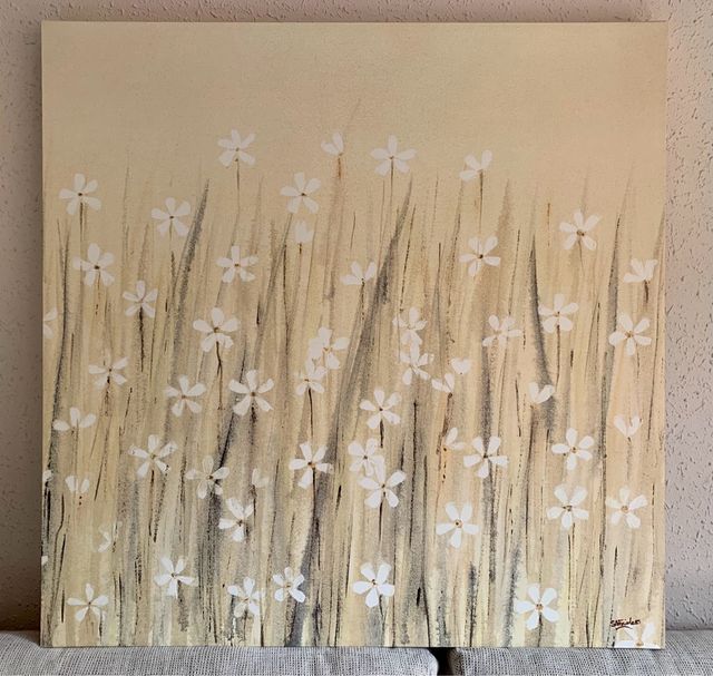 Dos cuadros iguales de 90x90 de Ikea.