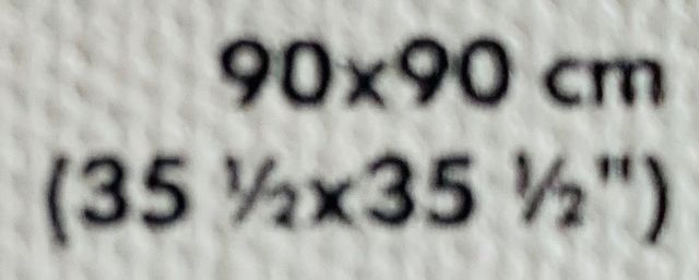 Dos cuadros iguales de 90x90 de Ikea.