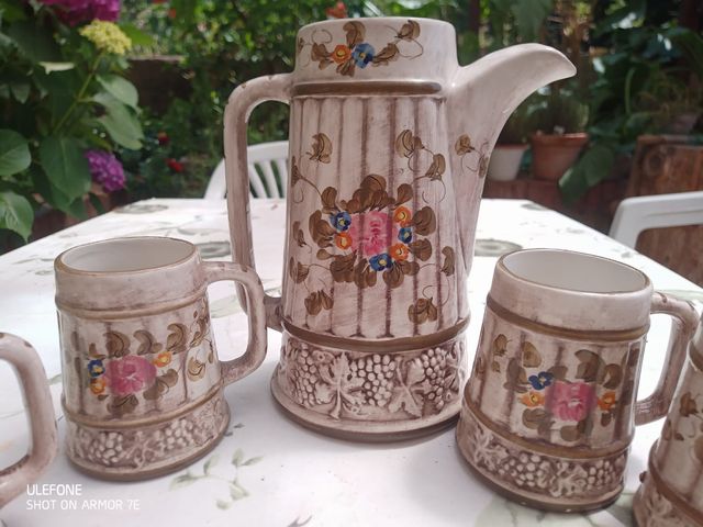 Brocca e boccali ceramica Vietri