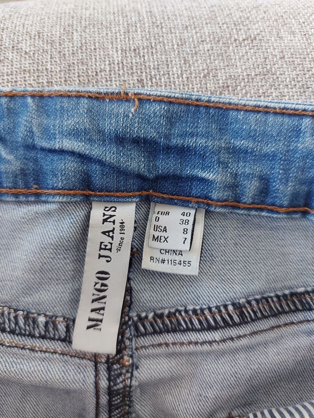 Mini falda vaquera Mango