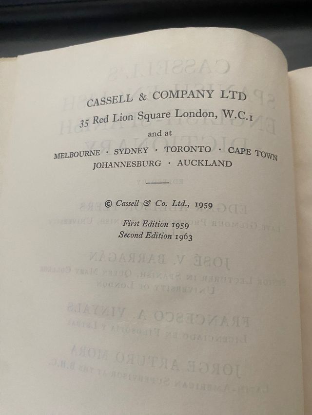 SPANISH-ENGLISH ENGLISH-SPANISH DICTIONARY