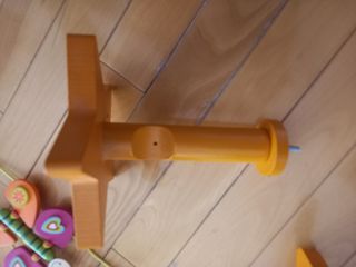 Cortina naranja + accesorios