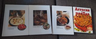 4 Libros de cocina tapa dura por 15€