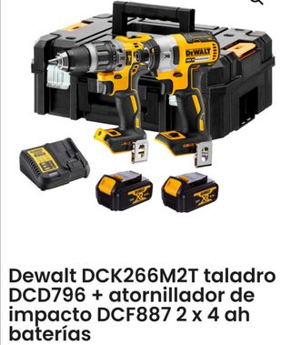 Venta kit Dewalt con 2 baterias