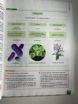 Libro de texto Bioloxía e xeoloxía 1º bachillerato