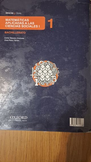 9788467394436 MATEMATICAS 1° BACHILLERATO
