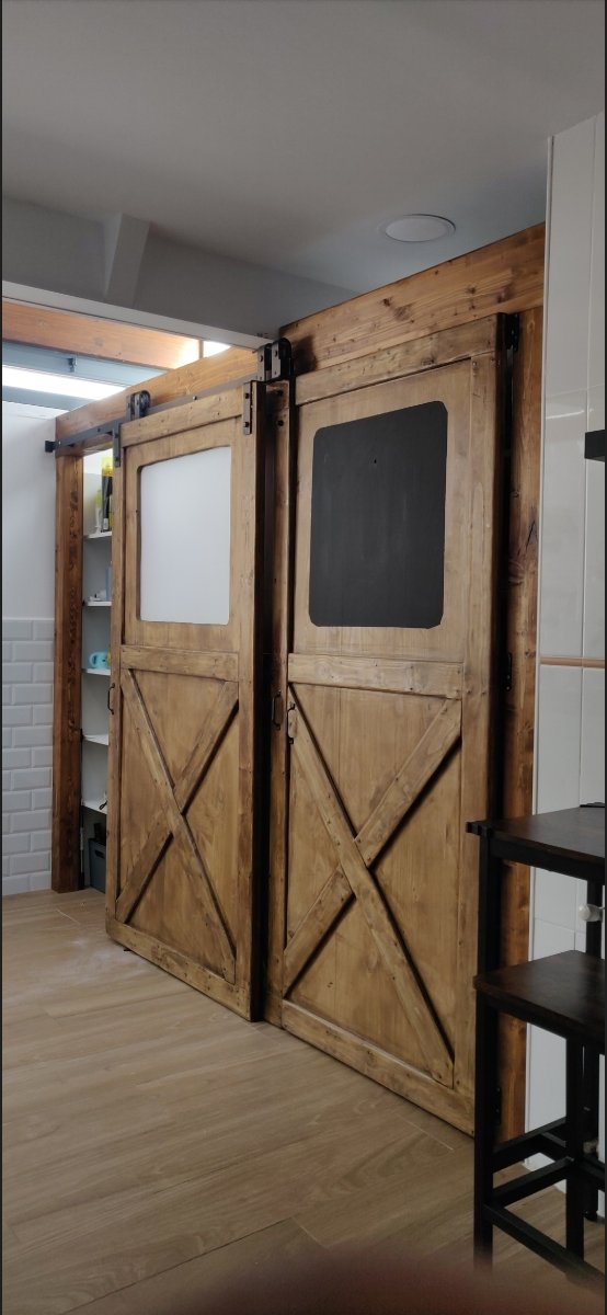 Puertas de granero de madera a medida