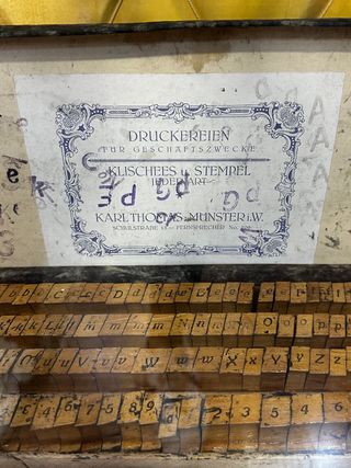 Antigua imprenta alemana