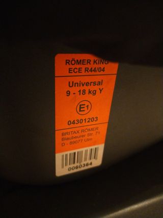 Silla coche Romer.