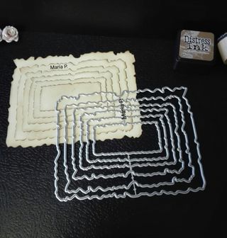 Set de troqueles efecto papel envejecido