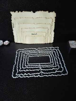 Set de troqueles efecto papel envejecido