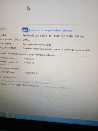 PC sobremesa HP