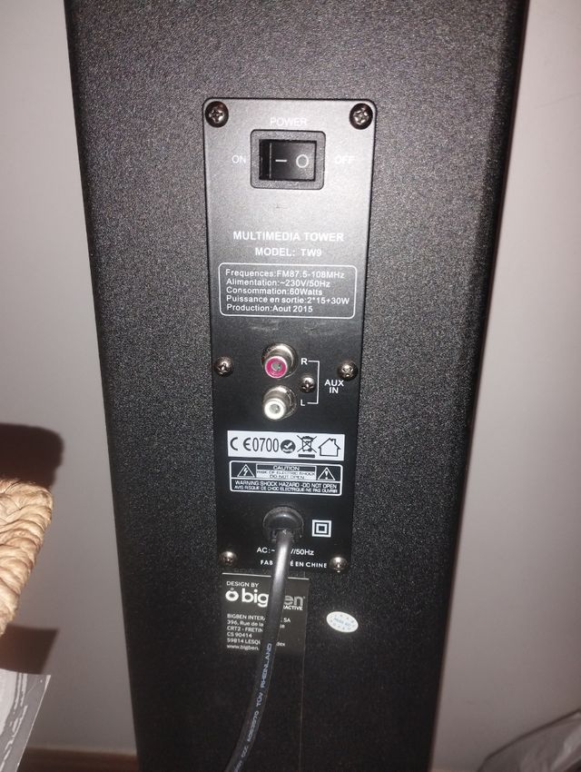 Altavoz de torre Bluetooth con impresion Big Ben