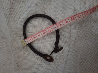 pulsera cuero marrón