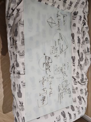 Cristal opaco blanco hace pizarra