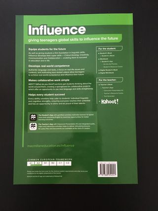 2 Libros Influence. 1 ESO Editorial Macmillan 