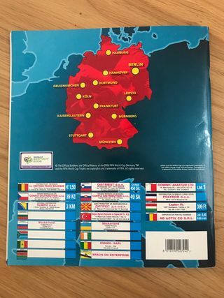 Album panini vacío mundial 2006 Alemania