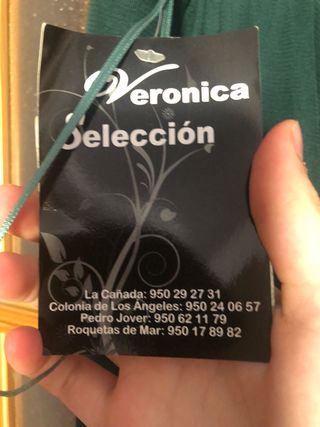 Vestido verde mujer a estrenar