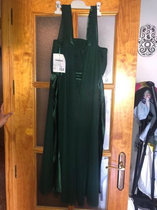 Vestido verde mujer a estrenar