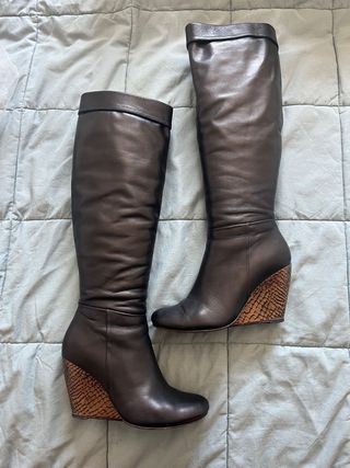 Botas altas de piel 
