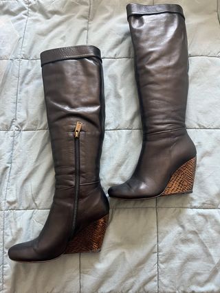 Botas altas de piel 