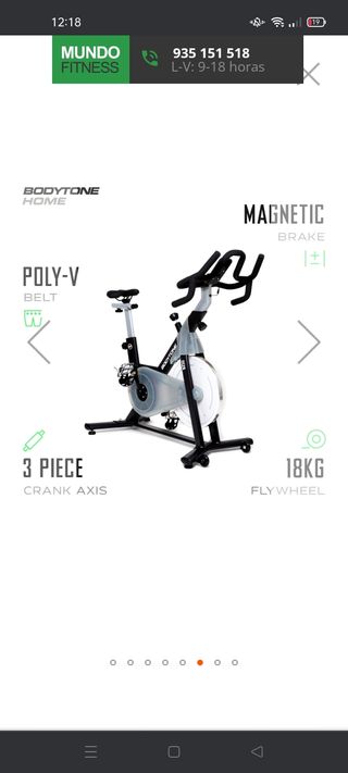 Bodytone DS25 bicicleta indoor magnética